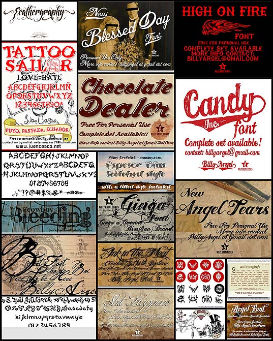 Cool Fonts For Tattoos Pretty Tattoo Fonts And Designs Writing styles 