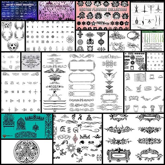 20-free-set-of-ornaments-vector-resources