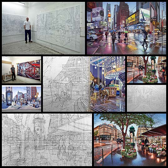 Nathan-Walsh’s-Unusual-Urban-Landscapes-Painted-Atop-Precise-Graphite-Sketches--Colossal