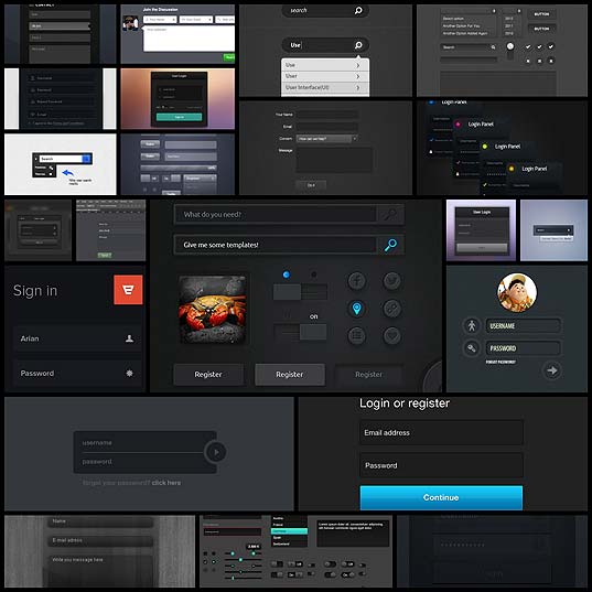 22-Dark-Form-PSD-Freebies-for-Web-&-UI-Designers