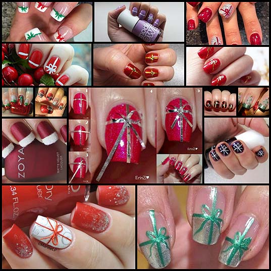 12-Christmas-Gift-Wrapped-Nail-Art-Designs