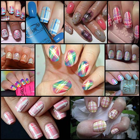 12-Pretty-in-Plaid-Nail-Art-Designs-for-Spring