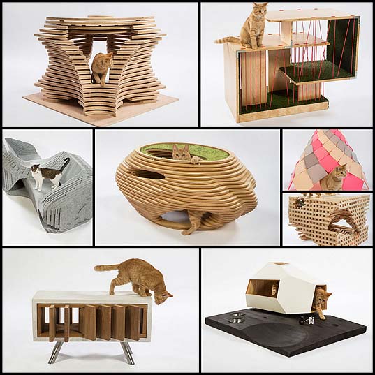 Architects-Lend-Their-Talents-to-Design-Unconventional-Cat-Shelters-for-Charity---My-Modern-Met