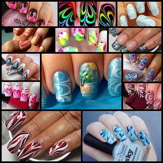13-Unique-and-Creative-Water-Marble-Nail-Art-Designs