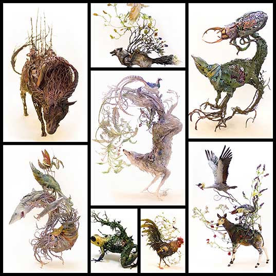 half-animal-half-plant-surrealist-sculptures-by-ellen-jewett-design-swan