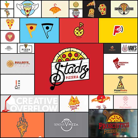 28 Fresh n' Delicious Pizza Logos Creativeoverflow
