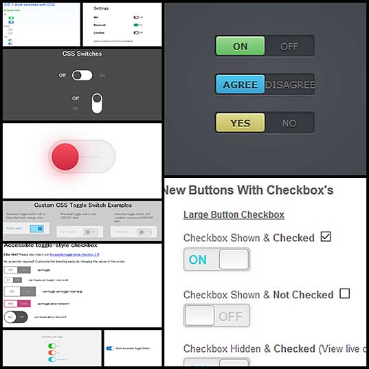 10 Free Customizable CSS Snippets for Radio Toggles & Switches