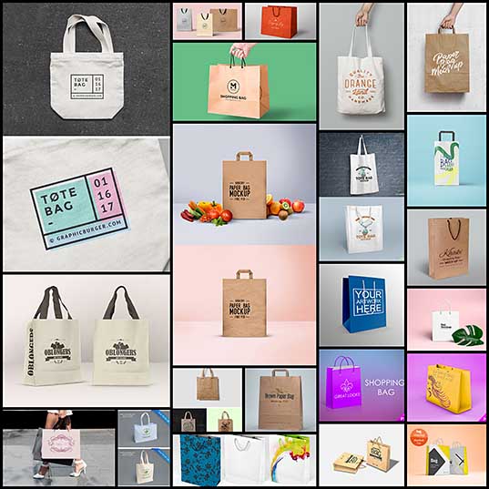 22 Free Shopping Bag Mockups For Presentations Naldz Graphics