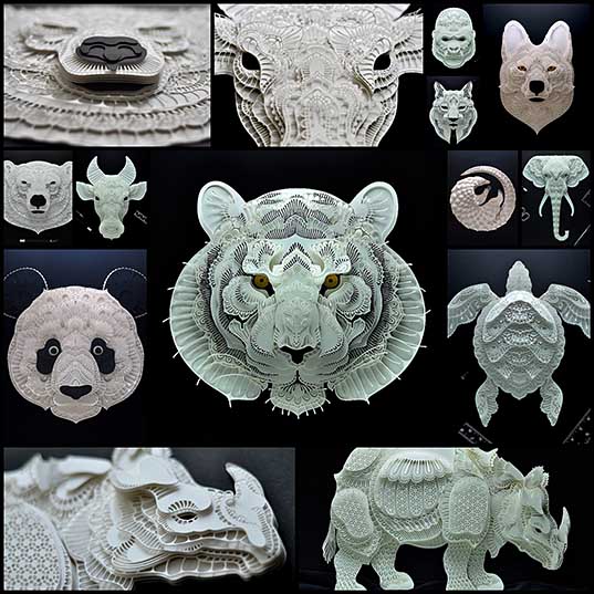 Exquisite Cut Paper Art Brings Awarness to Endangered Animals