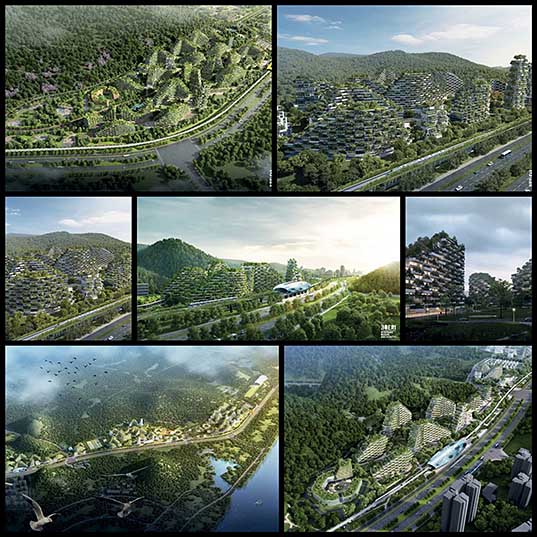 Китайцы строят первый в истории современный «лесной город», который будет состоять из 40 тыс