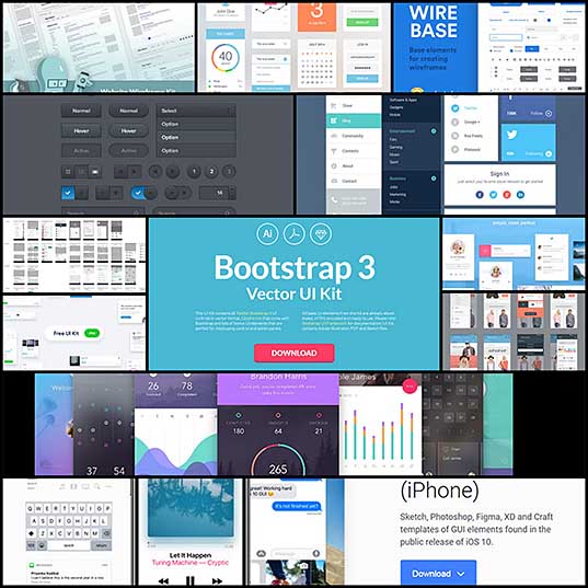 Best Free GUI Kits For Web & Mobile Designers - Bittbox1