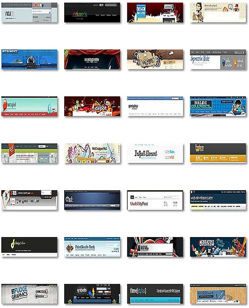 ■有名サイトのヘッダーデザイン集 