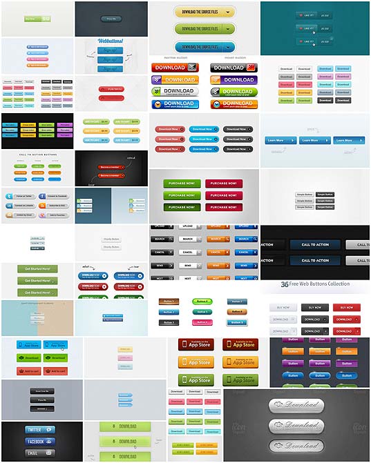 Webデザイン フリーでハイクオリティなwebボタンpsd40セット いぬらぼ