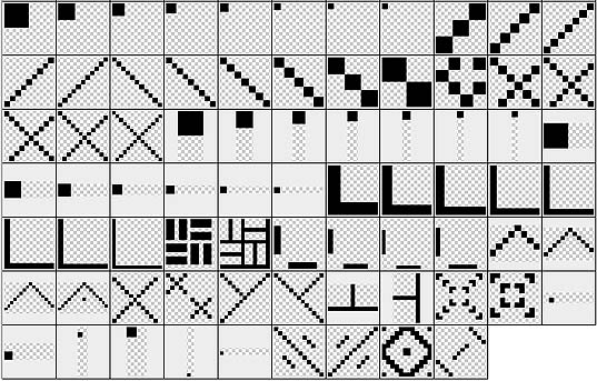 パターン シンプルだけど色々応用が利きそうなシームレスピクセルパターン75 いぬらぼ