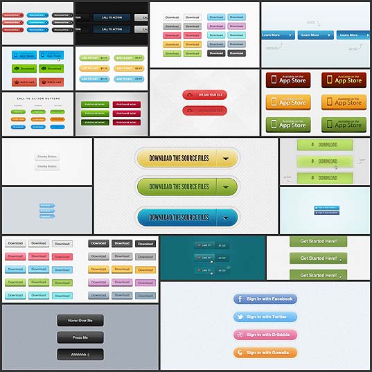 Webデザイン フリーでハイクオリティなweb向けボタンpsd20 いぬらぼ