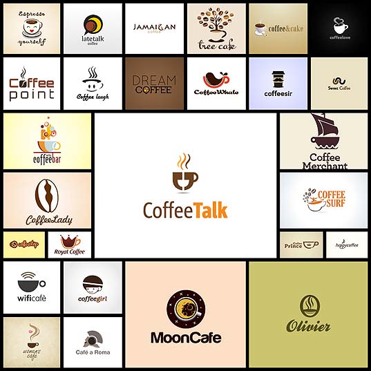 コーヒーをモチーフにしたロゴデザイン 例 いぬらぼ