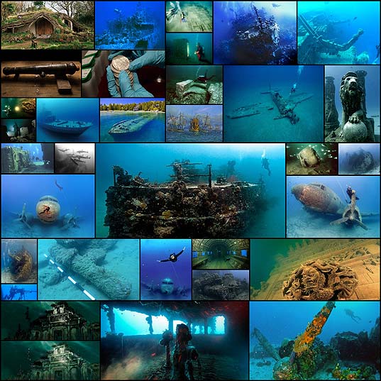 神秘的な海底遺跡 海底廃棄物の写真 30枚 いぬらぼ