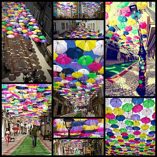 カラフルな傘で彩られたポルトガルの街並み 写真9枚 いぬらぼ