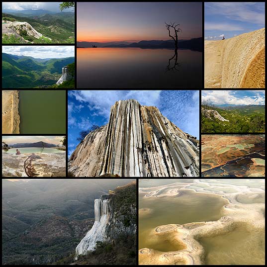 石灰質の水が固まってできた石の滝 メキシコにあるイエルベ エル アグアの写真 11枚 いぬらぼ
