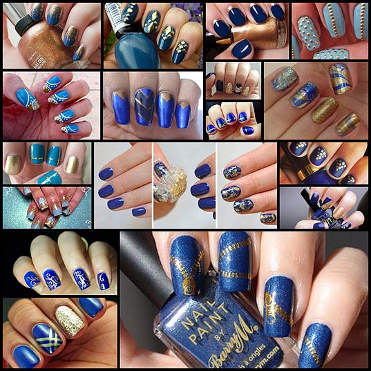 17-Beautiful-Blue-and-Gold-Nail-Art-Designs