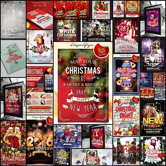 30-Free-Christmas-and-New-Year-PSD-Flyers-for-Promos