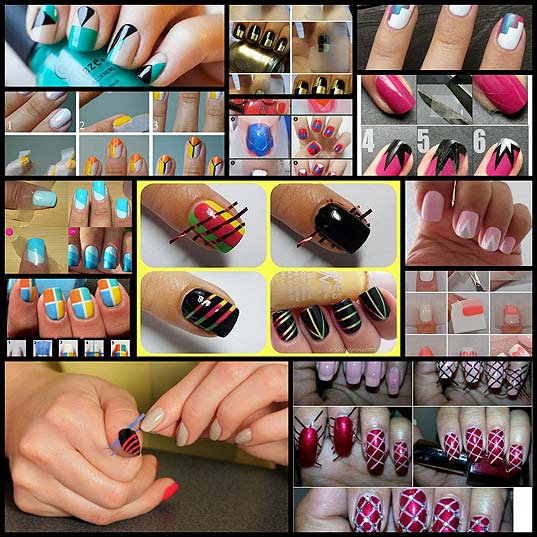 14-Nail-Art-Tape-Designs-That-Anyone-Can-try