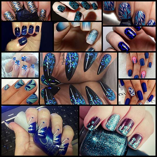 13-Wild-Blue-Nail-Designs