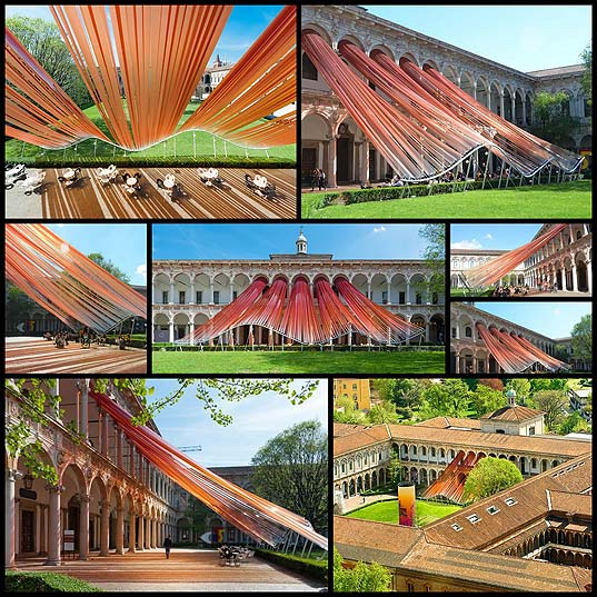 Dynamic-Canopy-Installation-Stretches-Outward-Like-a-Flowing-Curtain-Frozen-in-Time---My-Modern-Met