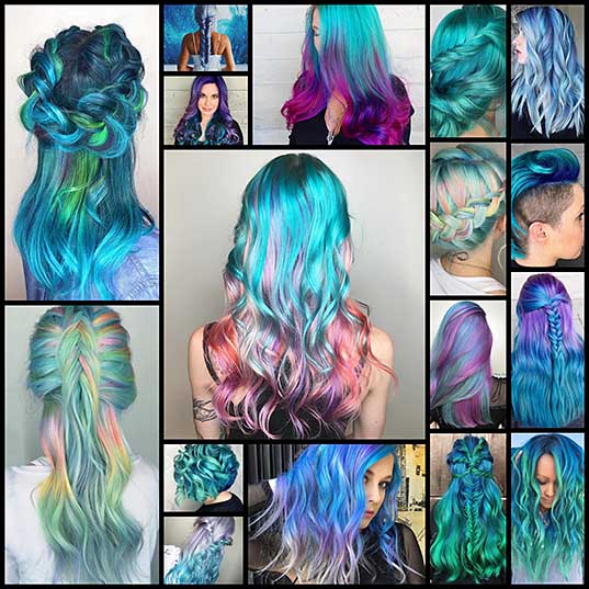 Mermaid Hair Trend Has Women Dyeing Their Hair Into Magical Sea-Inspired Masterpieces - My Modern Met