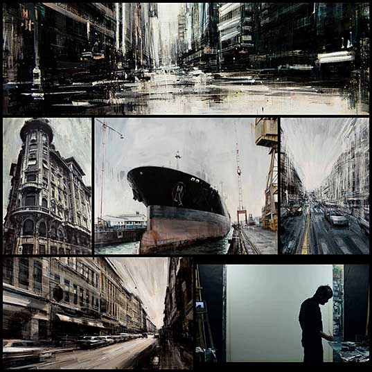 New Cityscapes in Motion Painted by Valerio D’Ospina  Colossal