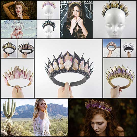 Melissa Loschyによるファンタジーなお手製の王冠デザイン 写真15枚 いぬらぼ