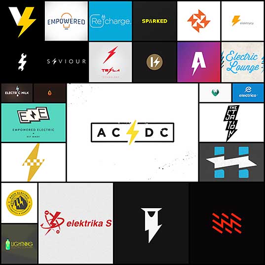 26 Shock & Awe Electric Logos Creativeoverflow