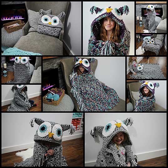 DIY Owl Blanket Will Turn You Into a Cozy Bird on the Couch