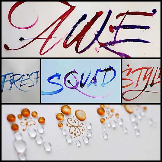 Drippy Calligraphy Experiments by Seb Lester Colossal