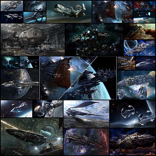 超巨大宇宙船のsfアート 26枚 いぬらぼ