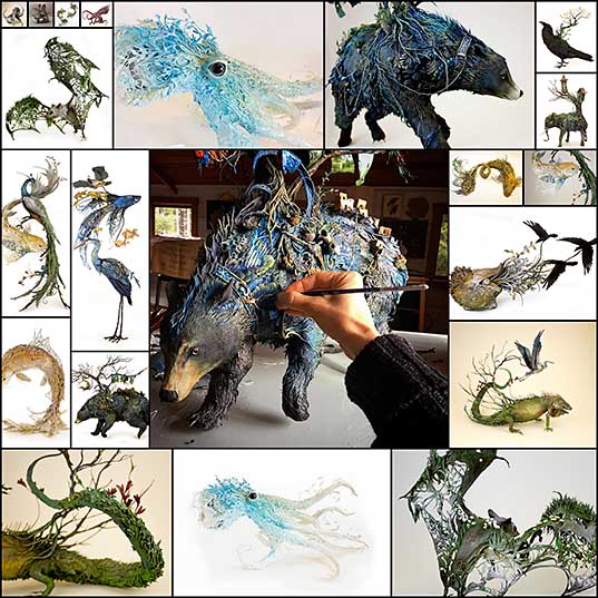動物と植物が融合したシュールなオブジェクトアート 枚 いぬらぼ