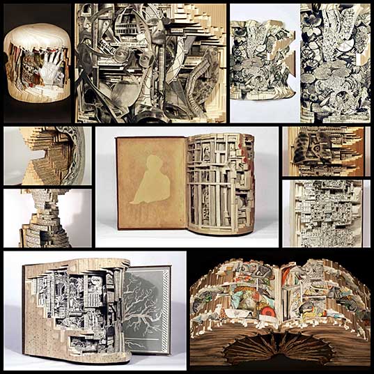 Книжные скульптуры от Брайана Деттмера