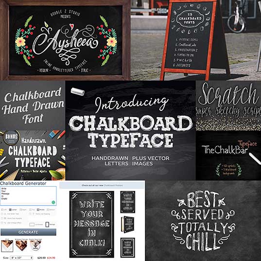 35 Best Examples of Chalk Hand Lettering Fonts 2017