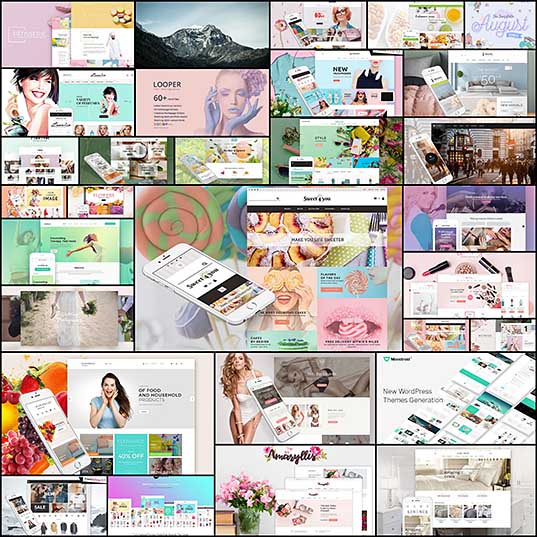 30 Templates Designed In Soft Pastels A Luxury Relax for Your Eyes - GraphicsFuel