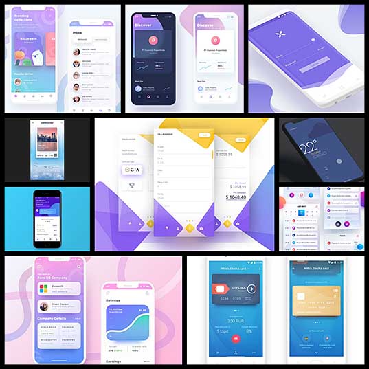 Beautiful Examples of Graphical Backgrounds in Mobile App Design - 1stWebDesigner