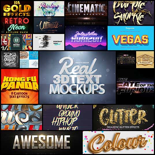 Best Resources of 2017 Photoshop Text Effects & Layer Styles