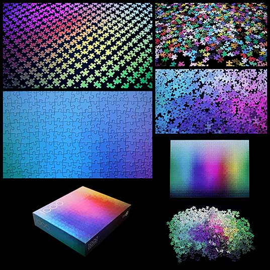 1000Piece Color Puzzle Creatively Doubles s a CMYK Color Gamut