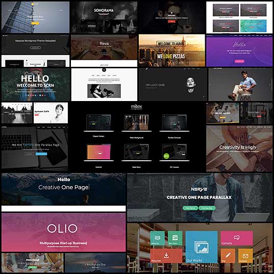25 Single Page Website Templates for Simple One Page Sites