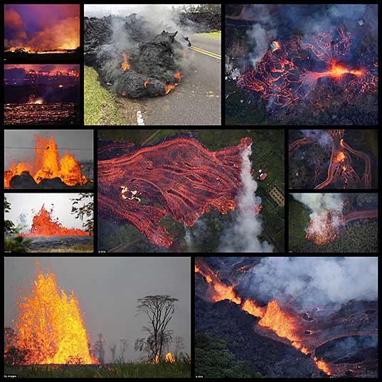 Fresh lava from Hawaii's Kilauea volcano consumes four more homes as it begins to travel faster Daily Mail Online