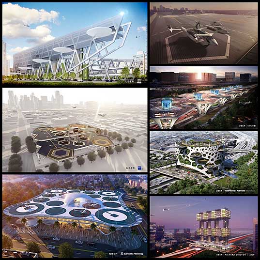 UberAIR Unveils Futuristic Skyport Concepts for Flying Taxis