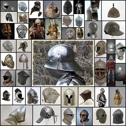 История боевых шлемов в Западной Европе от раннего средневековья до раннего Нового времени
