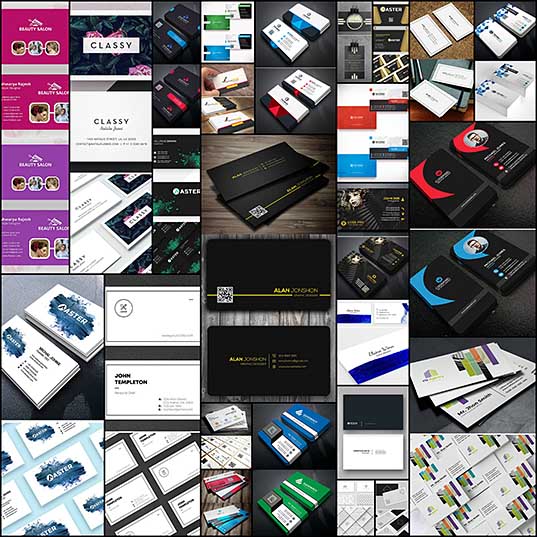 25 Modern & Elegant Business card Templates Design Graphics Design Design Blog