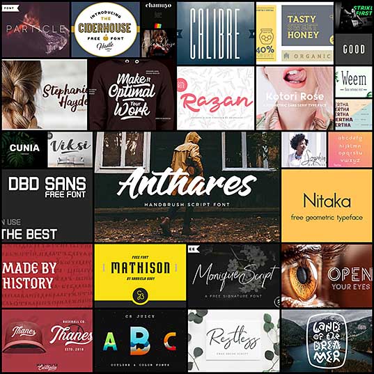 30 New Truly High Quality Free Fonts for Designers InstantShift