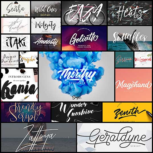 20+ Beautiful Modern Script Fonts (Typefaces for 2018)