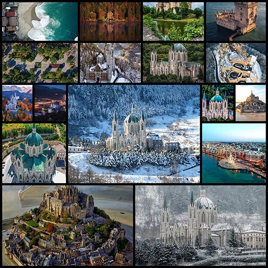 ディズニーやファンタジー映画に出てきそうなイタリア カステルペトローゾの大聖堂と欧州のお城 写真10枚 いぬらぼ